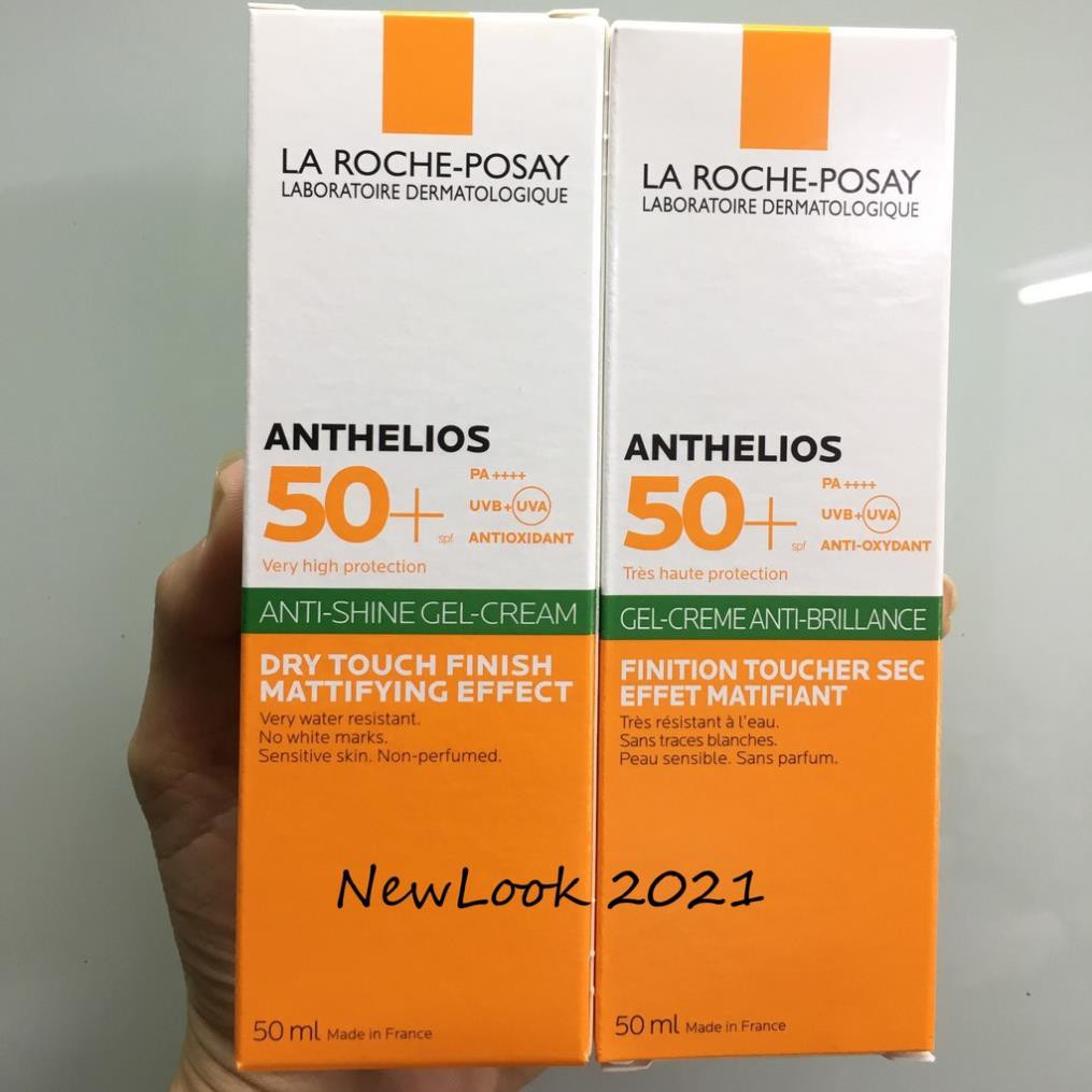 La Roche Posay Anthelios Gel Cream SPF 50+ Kem chống nắng La Roche Posay kiểm soát bóng nhờn cho da dầu