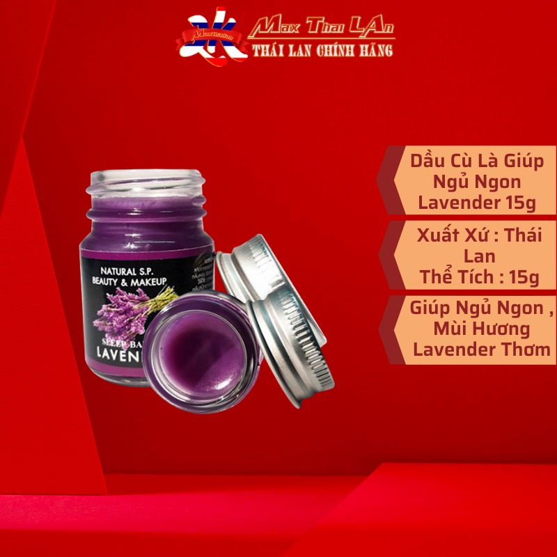 Dầu Cù Là Giúp Ngủ Ngon LAVENDER Thái Lan 15g