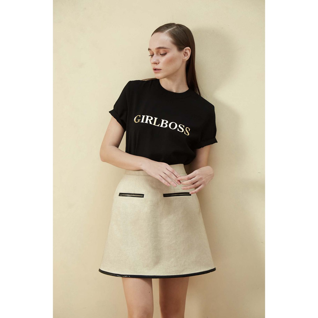 COCO SIN - Áo Thun Girlboss Basic Phom Suôn Tay Ngắn