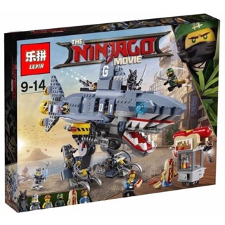 Lego Ninja lepin 06067/ lele 31101/ bela 10799 xếp hình Ninja go chúa tể bóng tối Garmadon phi thuyền cá mập