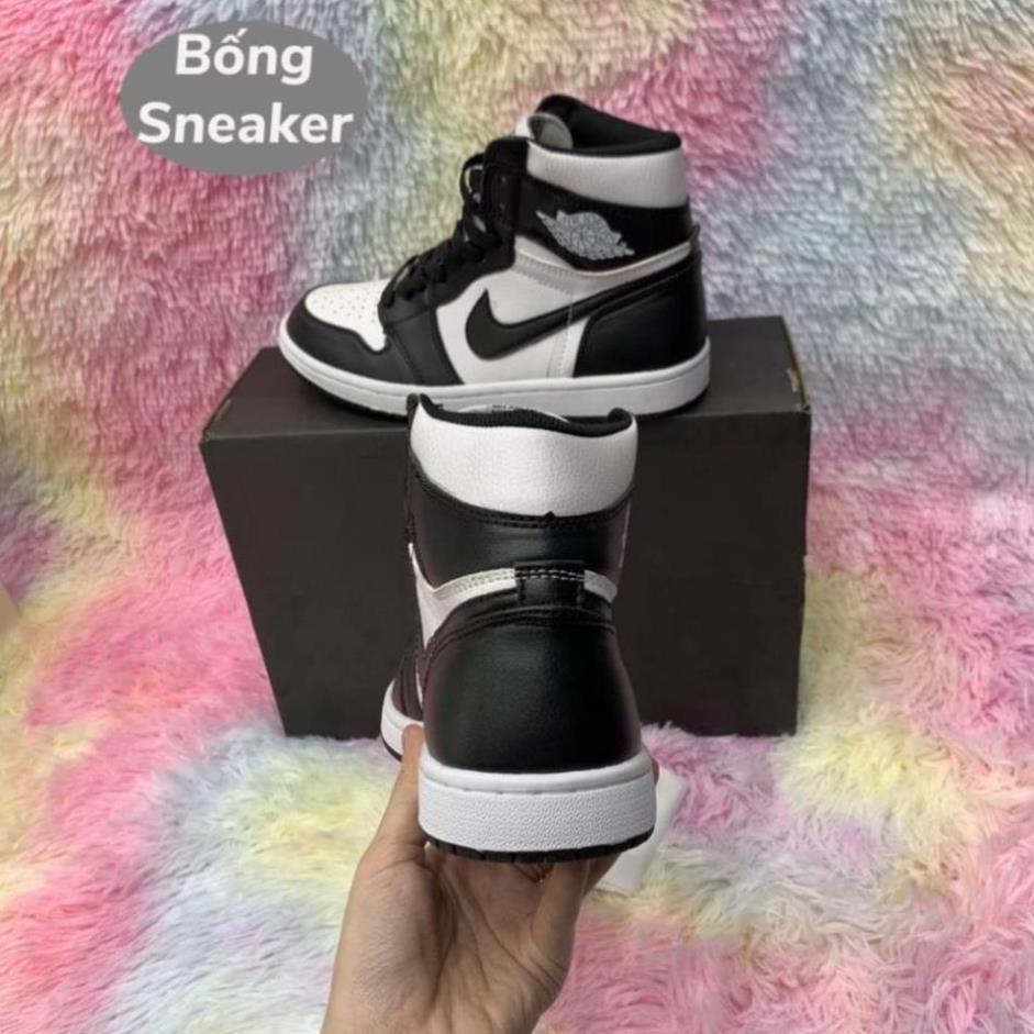 Giày jordan cổ cao màu panda, giày jd1panda cổ cao hàng cao cấp, full size 36-43 FREE BOX BẢO VỆ shop Bống giày ! -
