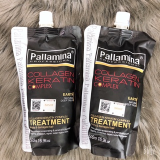 Hấp dầu collagen phục hồi tóc hư tổn Pallamina 500ml