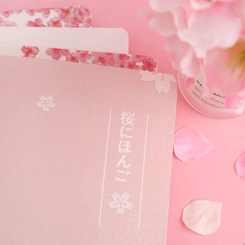 [Ready Stock] Girl Diary Workbook Notebook 16K Draft Notepad Pink Cherry B5 Notepad