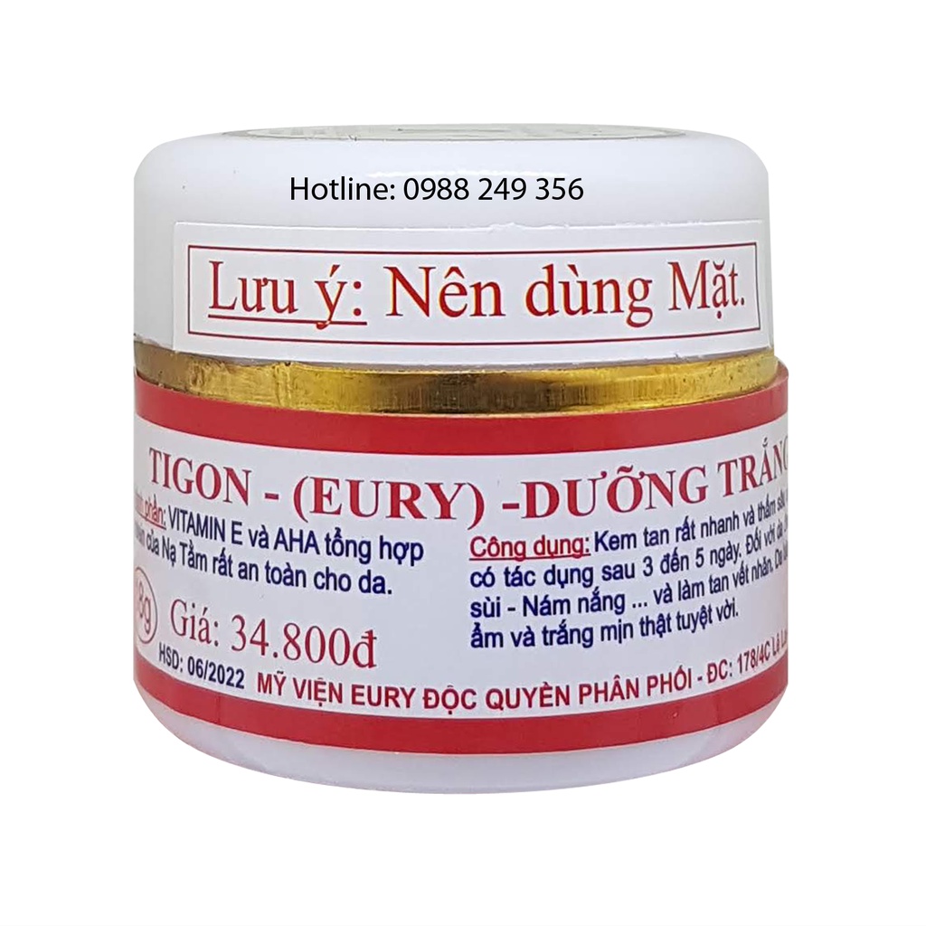 GIÁ SỈ - 6 KEM DƯỠNG TRẮNG DA TIGON 18G