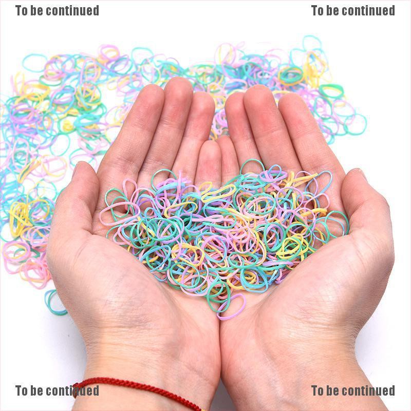 Set 1000 Dây Cột Tóc Nhiều Màu Sắc Dễ Thương Xinh Xắn