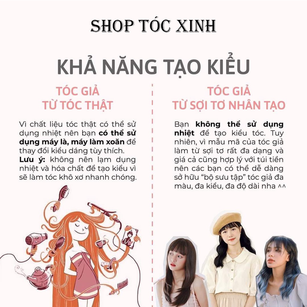 Tóc mái 3D mái thưa làm từ tóc thật tự nhiên