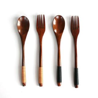 Bộ 2 muỗng gỗ ăn tráng miệng