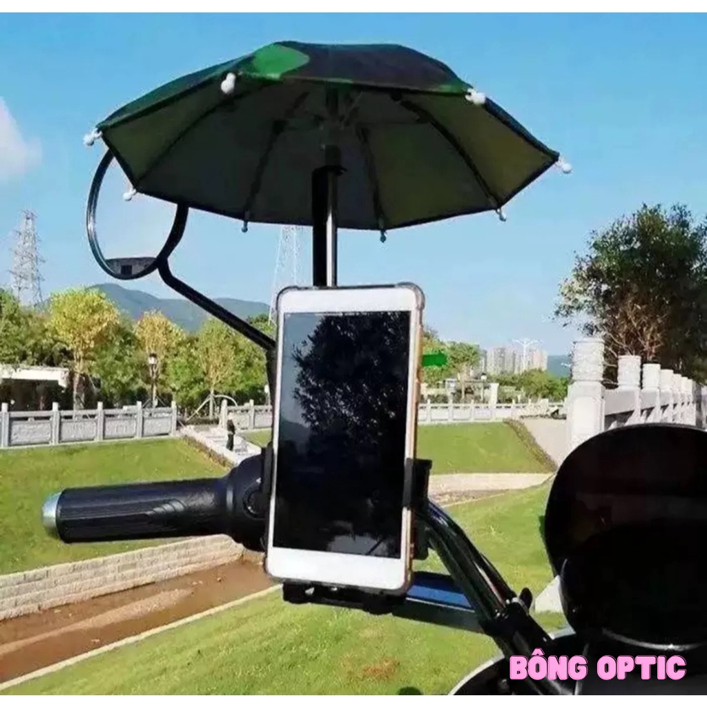 [CÓ VIDEO] Dù che nắng , mưa mini gắn giá đỡ điện thoại trang trí xe máy ( Màu ngẫu nhiên )