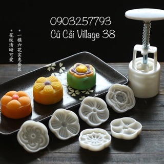 Khuôn bánh trung thu 3D 4-6 mặt: 50g -75g  chỉ từ 75000