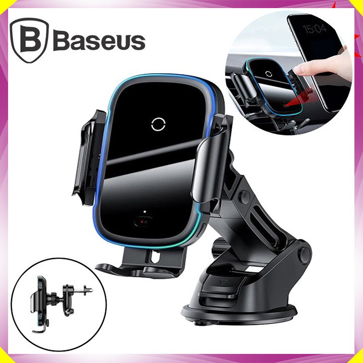 Giá đỡ điện thoại kiêm sạc không dây đặt taplo, cửa gió điều hòa ô tô Baseus WXHW03 - Bảo hành chính hãng
