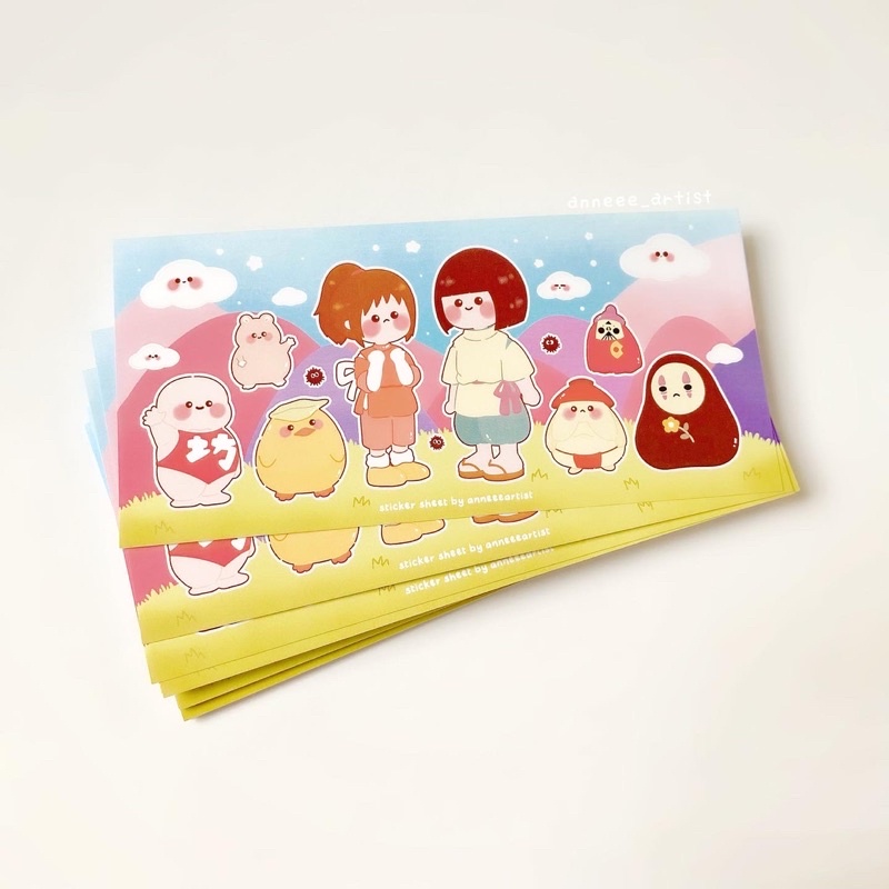Set sticker Spirited Away