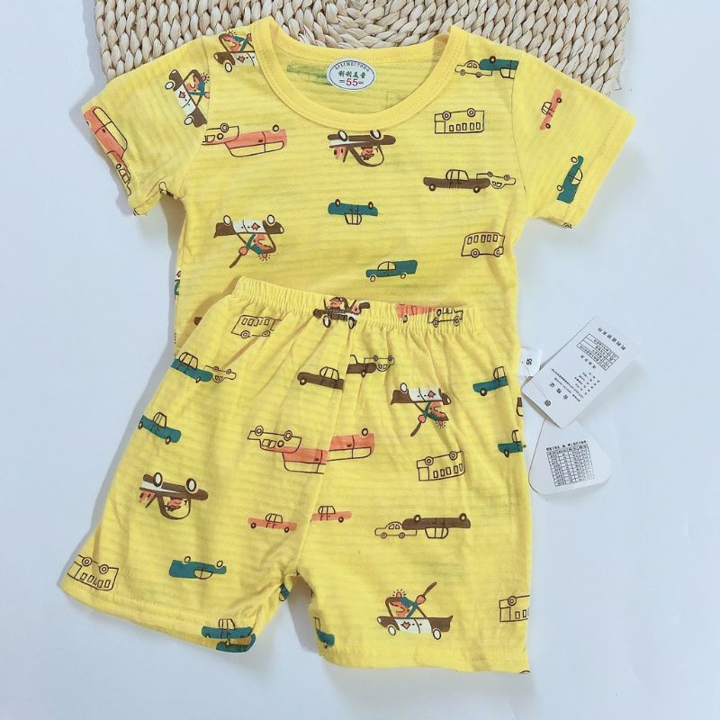 Sale nhỡ ! ! Bộ cotton tre cho bé trai v bé gái - Hàng Quảng Châu