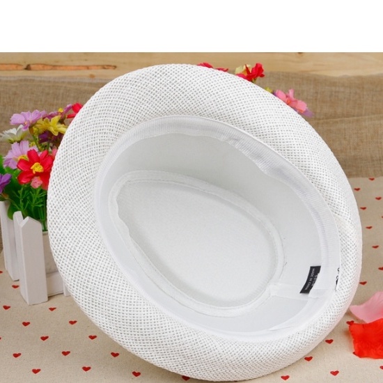 Mũ phớt cói cho bé phong cách Anh,, nón cho bé trai