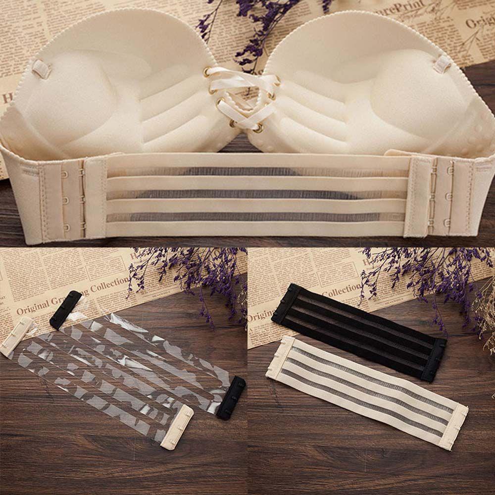 CLEOES Dây Áo Ngực 3 Móc Co Giãn Màu Trơn Trong Suốt Nhiều Màu Tùy Chỉnh Thời Trang Cho Nữ