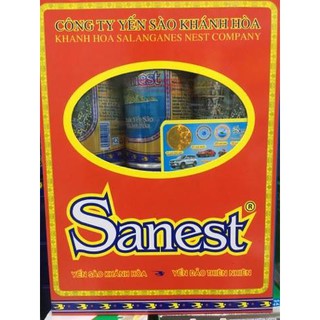 Nước yến sào Khánh Hòa Sanest hộp 6 lon-190ml