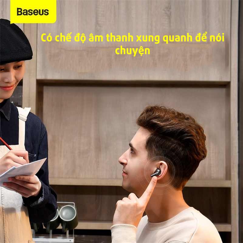 Tai nghe chống ồn chủ động Baseus SIMU ANC S2  Chơi Game, Thể Thao