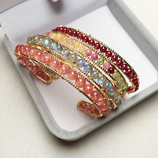 Vòng Tay Hạt Đá Tourmaline Tự Nhiên