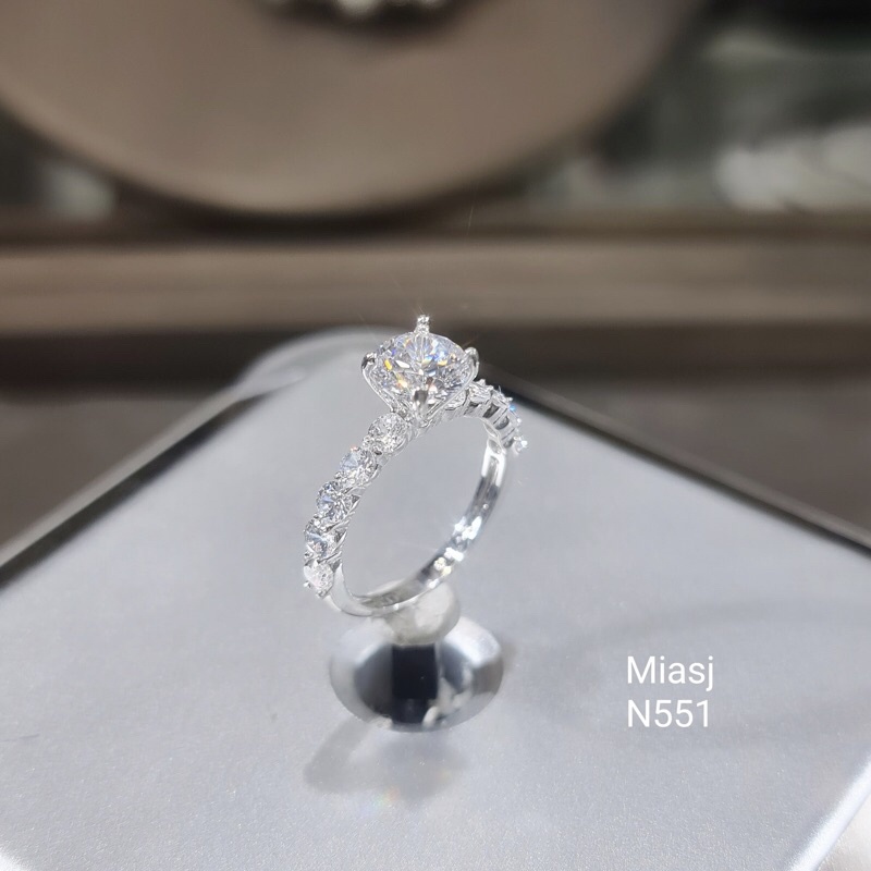 Nhẫn nữ bạc Ý S925 MiASJ nạm đá Cz cao cấp N551