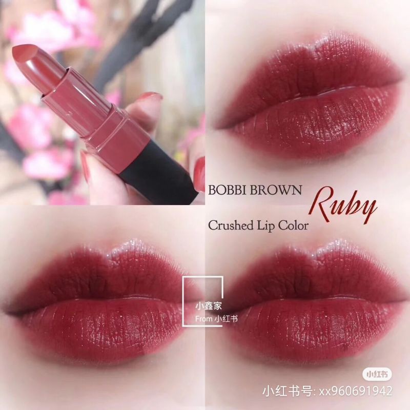 Mini size son BOBI BROW - Ruby sắc đỏ Nâu