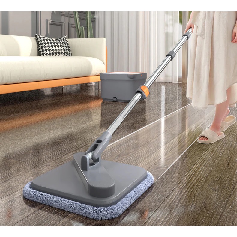 Bộ cây lau nhà tách nước và lọc bụi bẩn 360 độ Joybos M16 gồm 2 khăn - mihoanggia