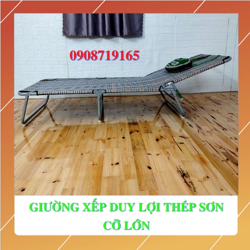 (GIAO HỎA TỐC 1-2H)GHẾ-GIƯỜNG XẾP DUY LỢI THÉP SƠN CỠ LỚN