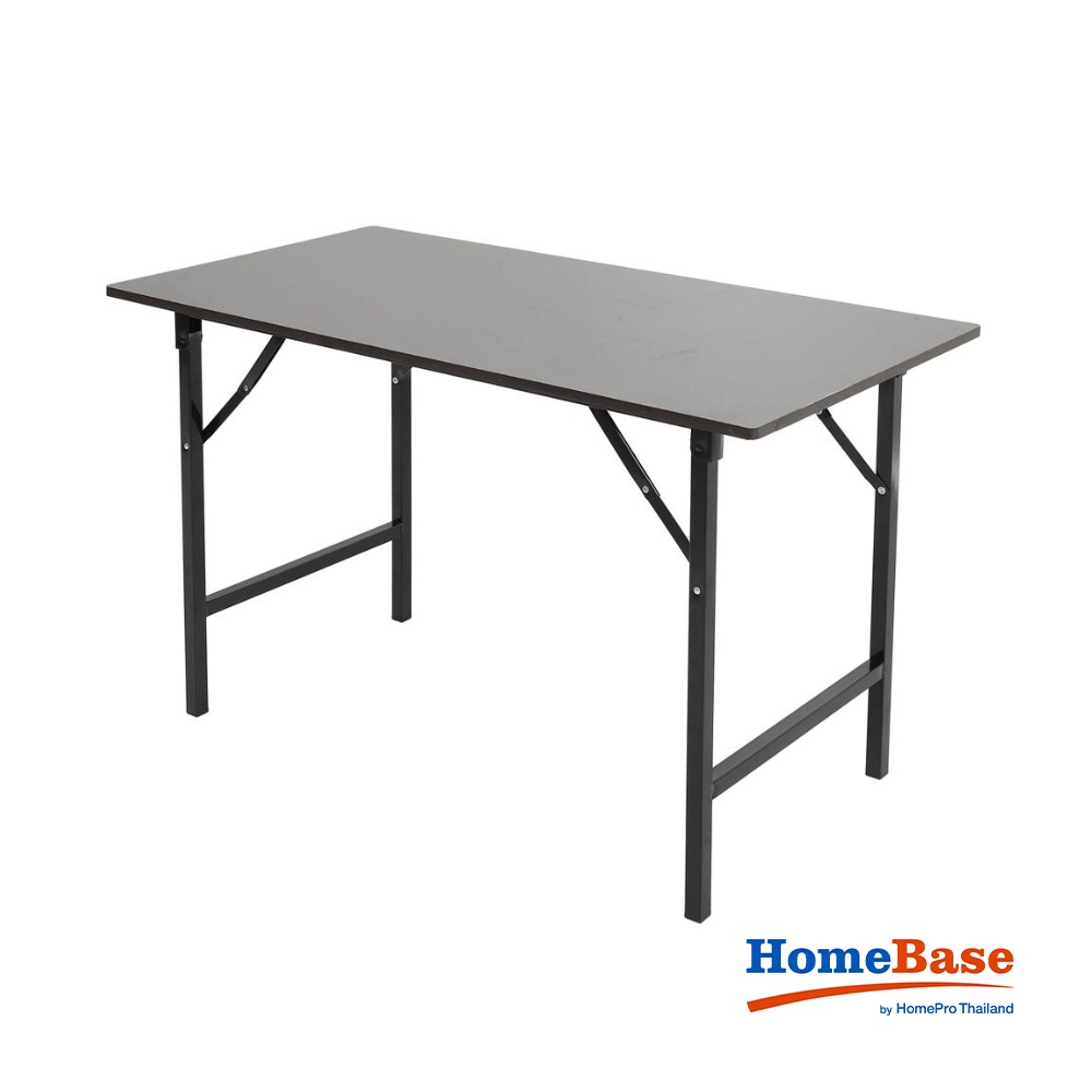 HomeBase FURDINI Bàn gấp đa năng bằng thép có mặt bàn gỗ ép Thái Lan W120xH75xD60cm màu họa tiết jeans