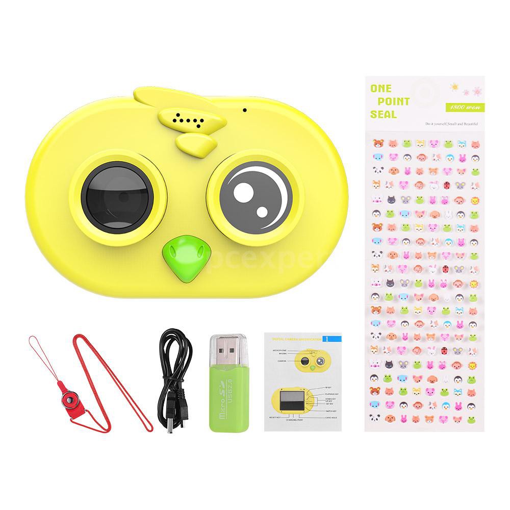 PCER◆ Cute Kids Children Camera 12MP 1080P Full HD Mini Digital Camera 2.0 Inch IPS HD Screen with C