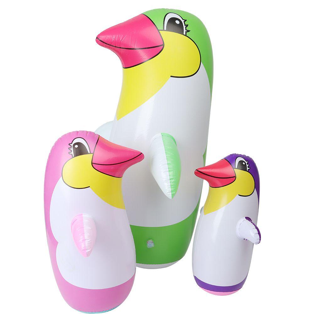 Bộ 2 Bể bơi Bơm Hơi Hình Chim Cánh Cụt Hoạt Hình 36cm / 45cm / 70cm