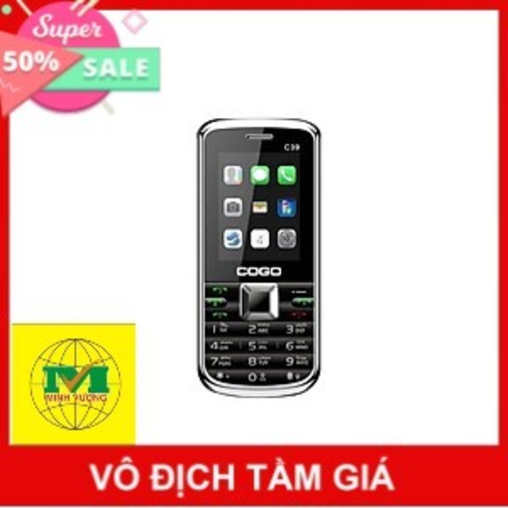 Điện Thoại 4 Sim COGO C39 ( MH lớn - Phím lớn - Pin Khủng ) Full Box