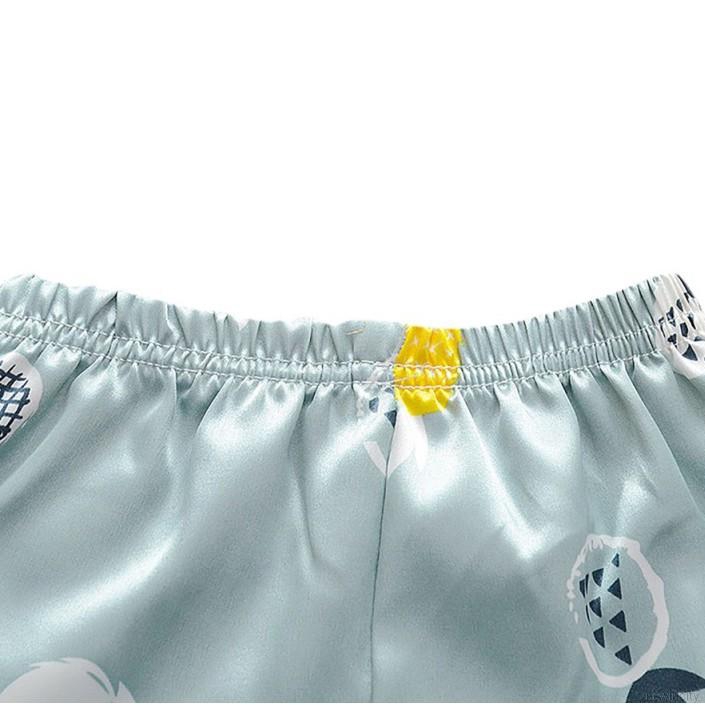 Bộ quần áo ngủ ngắn tay in hình quả dứa dành cho bé trai và bé gái