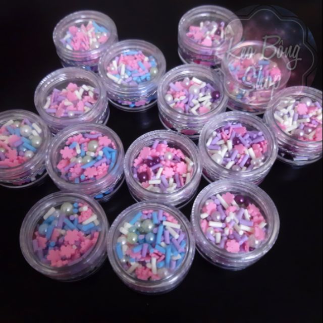 Cốm trộn trang trí resin, shaker, đất sét…