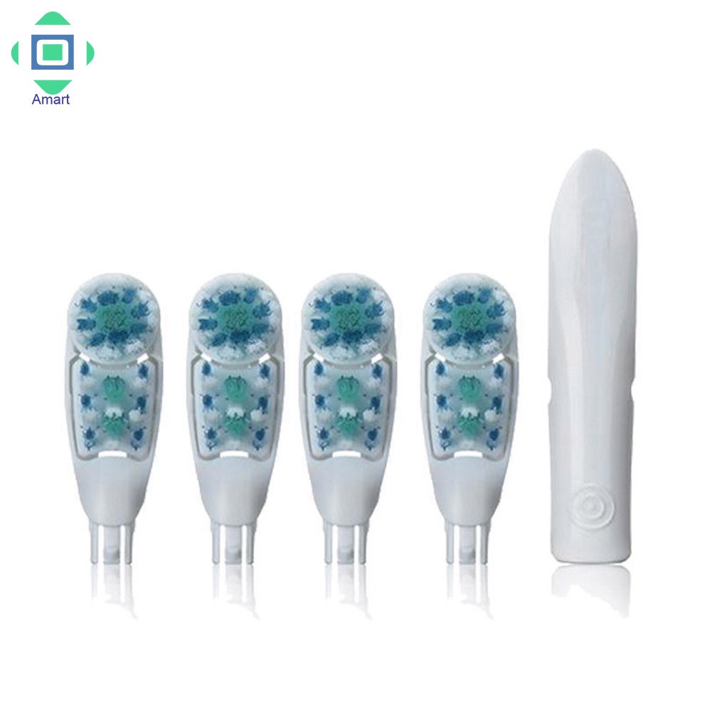 4Pcs Replacement Tooth Brush Heads Dual Clean for Braun Oral B Cross Action Power