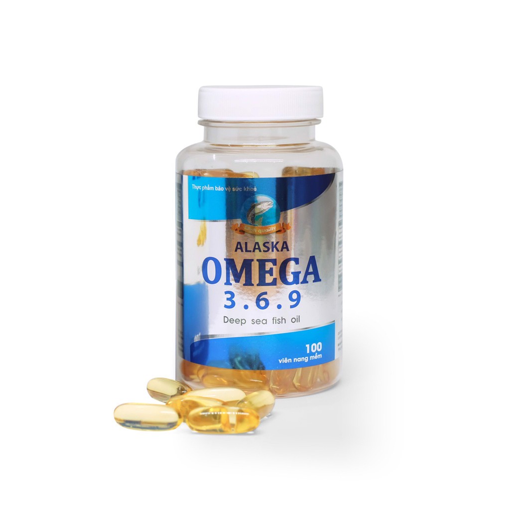 Dầu các Alaska Omega 3.6.9 – Hỗ trợ bổ não, sáng mắt (Lọ 100 viên)