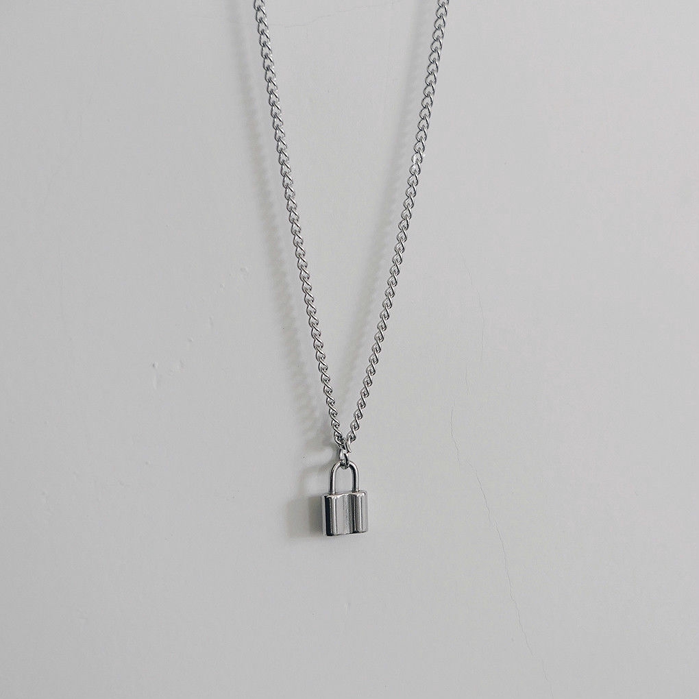 Vòng cổ có mặt hình ổ khóa độc đáo cá tính phong cách Hip-Hop độc đáo 22668