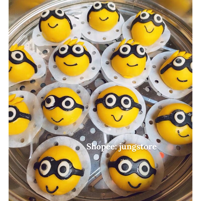 Khuôn tạo hình bánh bao, bánh mì, bánh trôi nước hình minion