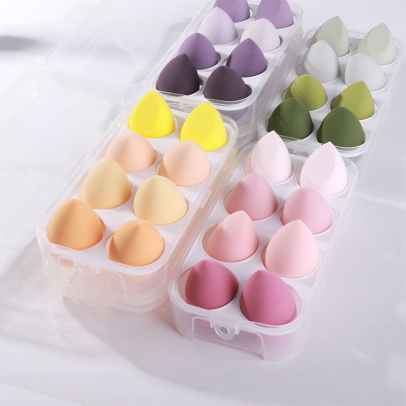 Hộp Đựng Mút Trang Điểm Hình Quả Trứng Mềm Mại Có Thể Sử Dụng Khô Và Ướt