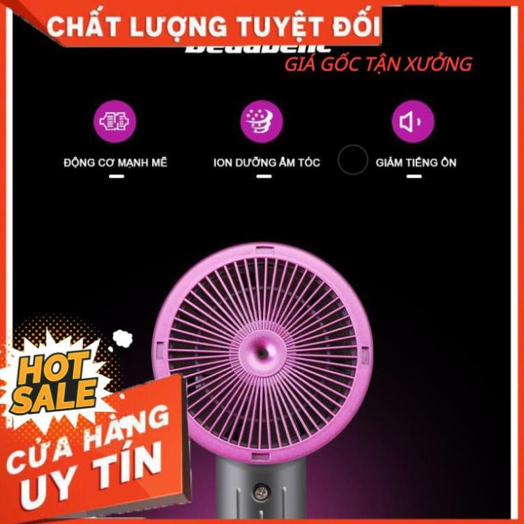 [Hàng Nội Địa Trung] Máy sấy tóc hai chiều mini Bedabenc kiểu dáng thời trang công suất 1000W có móc treo tường