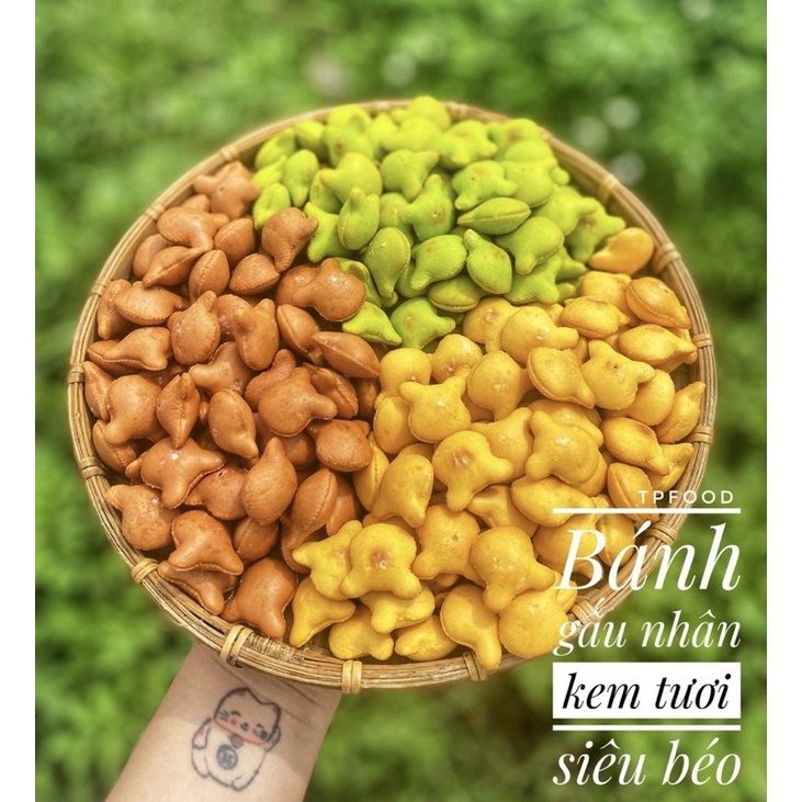 HŨ 450GR  BÁNH GẤU NHÂN KEM