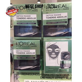 [HÀNG ĐỨC] Mặt nạ thải độc  L'ORÉAL DETOX MASKE 50ml
