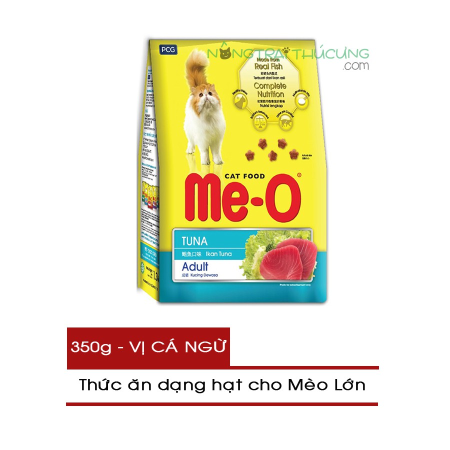 Thức ăn hạt cho Mèo lớn ME-O gói 350g - Vị Cá Ngừ -