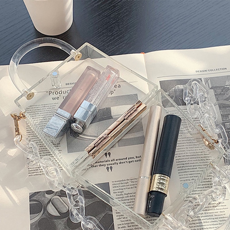 Túi Đeo Chéo Dáng Vuông Chất Liệu acrylic Thời Trang Cho Nữ