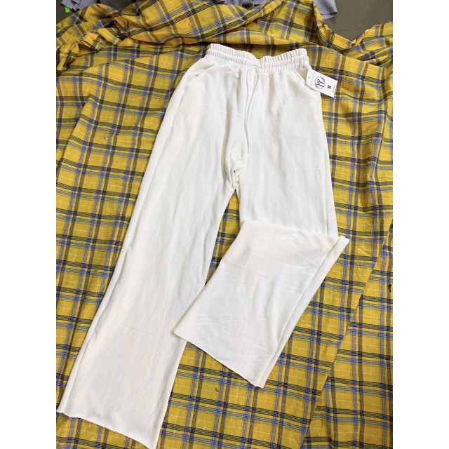 Quần jogger nữ rách line ống rộng dáng suông dài chạm gót 3 màu | BigBuy360 - bigbuy360.vn