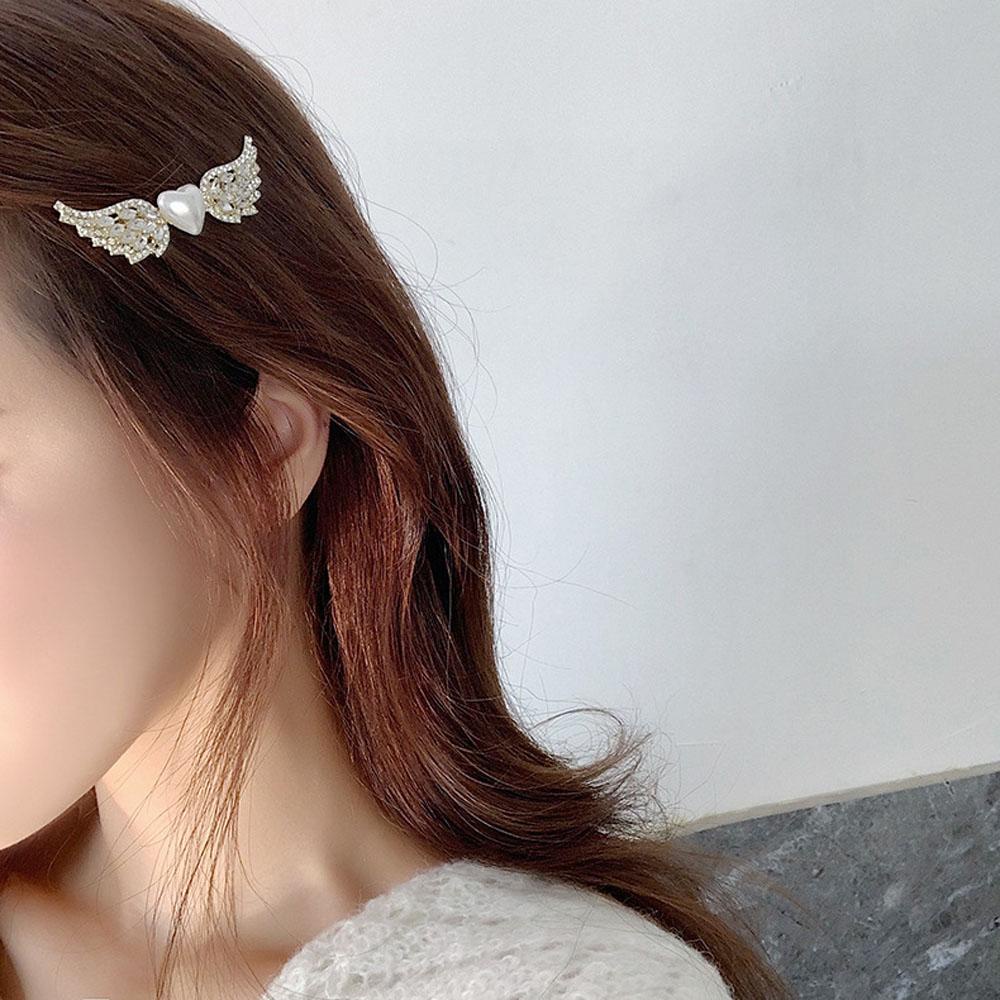 JARRED Kẹp TóC HìNh CáNh Thiên ThầN ĐíNh Kim Cương Giả ThờI Trang Cho Nữ