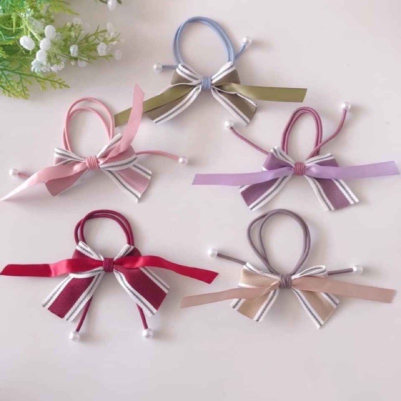 Sỉ 10 buộc tóc chữ thắt nơ siêu xinh  37k