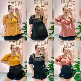 Sơ mi cổ u tay cộc