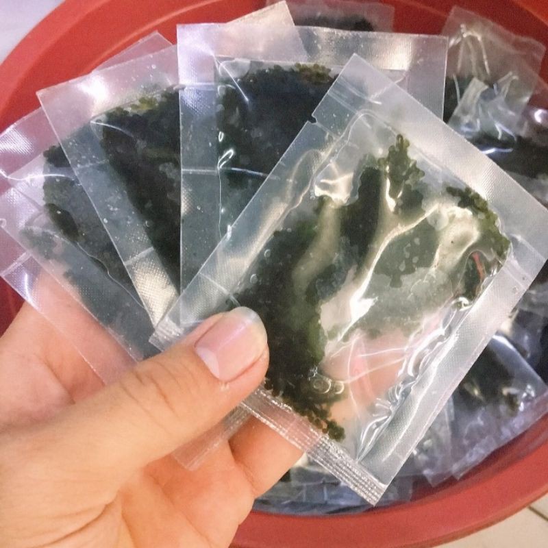 Rong nho tách nước - loại 100gr (5 gói x 20gr) - tặng 1 gói sốt mè | BigBuy360 - bigbuy360.vn