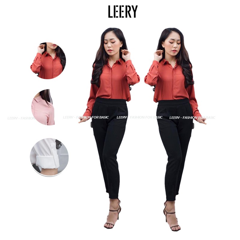 Áo sơ mi công sở dài tay, hàng xuất Hàn cực đẹp, không nhăn nhàu SM-00 - LEERY | BigBuy360 - bigbuy360.vn