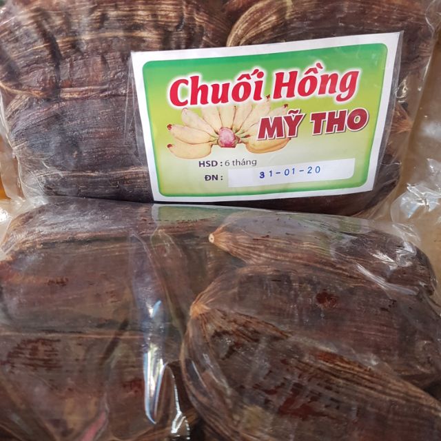 Chuối hồng sấy dẻo Mỹ Tho 500g date mới