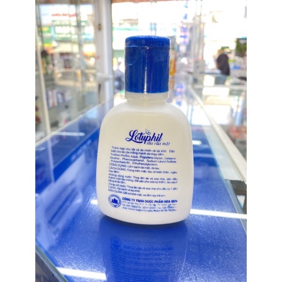[Chính hãng] Sữa rửa mặt dịu êm Lotuphil 125ml sát khuẩn tẩy nhờn Chính Hãng  Date mới