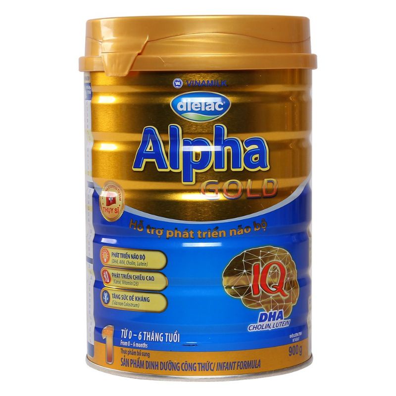 [Chính Hãng Vinamilk]Sữa Dielac Alpha Gold 1,2 900g Cho Trẻ dưới 1 tuổi